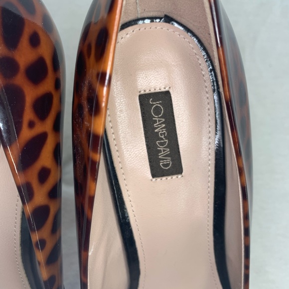 Joan & David Pumps Heels Cheetah Animal Patent 7 - Picture 6 of 12